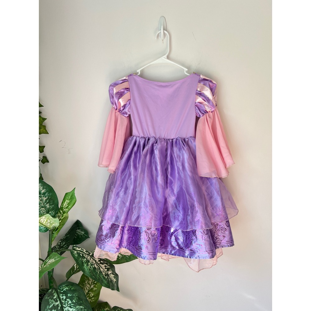Disney Princess Rapunzel Tangled Costume Dress Purple Full Deluxe 3T-4T XS - Picture 4 of 8